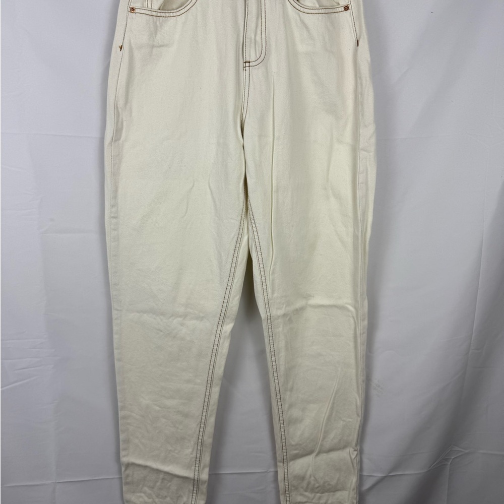 Denim&Co High Rise Jeans in Cream